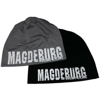 Jersey Beanie MAGDEBURG Meine Stadt grau