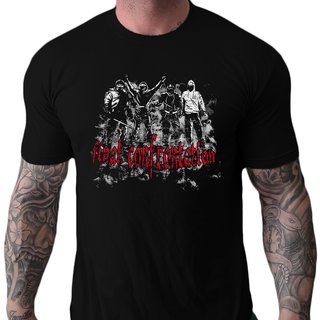 T-Shirt final confrontation schwarz XL