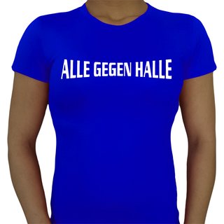 T-Shirt ALLE GEGEN HALLE women blau L