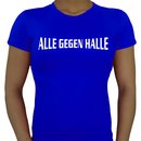 T-Shirt ALLE GEGEN HALLE women blau L