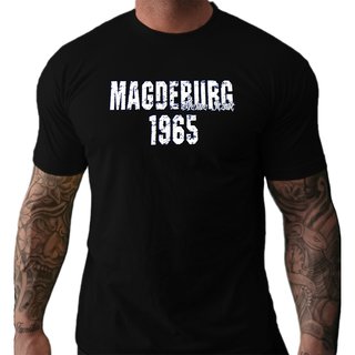 T-Shirt MAGDEBURG Meine Stadt - 1965 schwarz 5XL