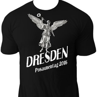 T-Shirt DRESDEN Posaunentag 2016 schwarz XS
