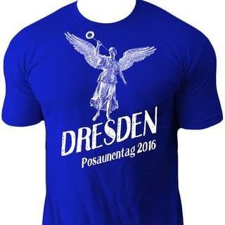 T-Shirt DRESDEN Posaunentag 2016 blau 5XL