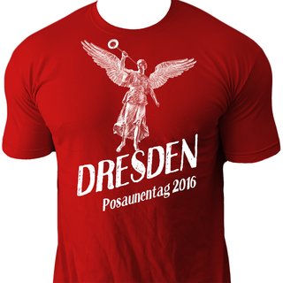 T-Shirt DRESDEN Posaunentag 2016 rot XS