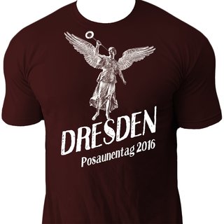 T-Shirt DRESDEN Posaunentag 2016 burgund XXL