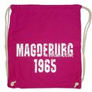 Beutelrucksack MAGDEBURG Meine Stadt - 1965 fuchsia