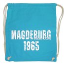 Beutelrucksack MAGDEBURG Meine Stadt - 1965 surf blau
