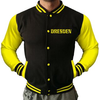 Collegejacke DRESDEN - Meine Stadt  schwarz/gelb XL