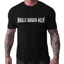 T-Shirt HALLE GEGEN ALLE schwarz-wei