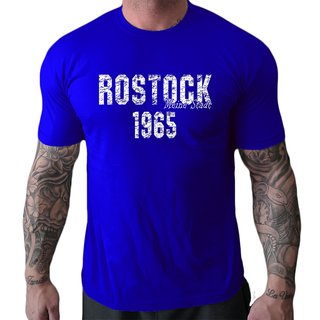T-Shirt ROSTOCK Meine Stadt - 1965 blau-wei� S