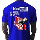 T-Shirt blau-weiß MAGDEBURG - DIE MACHT IM OSTEN blau