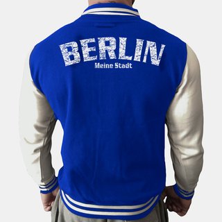 Collegejacke BERLIN - Meine Stadt  blau/wei� XL