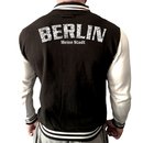 Collegejacke BERLIN - Meine Stadt  schwarz/wei� XS