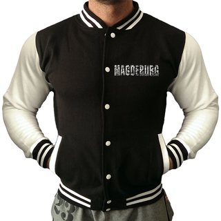 Collegejacke MAGDEBURG Meine Stadt  schwarz/wei�