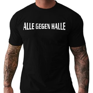 T-Shirt ALLE GEGEN HALLE  schwarz XS