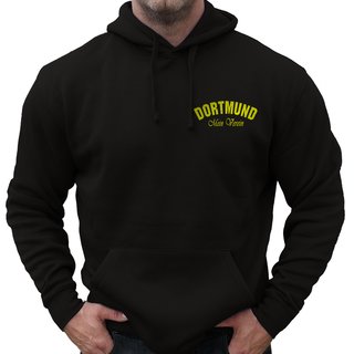 Hoodie DORTMUND - Mein Verein 1909 Mein Leben schwarz-gelb M