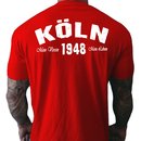 T-Shirt K�LN - Mein Verein 1948 Mein Leben  rot