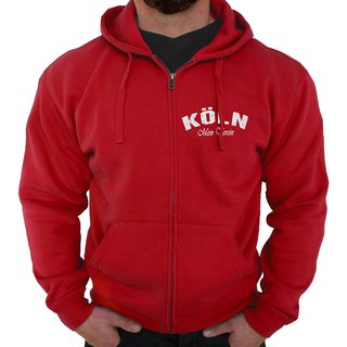 Zip-Hoodie K�LN - Mein Verein 1948 Mein Leben  rot L