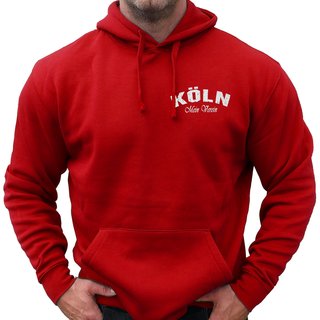 Hoodie K�LN - Mein Verein 1948 Mein Leben rot XS
