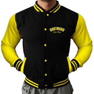 Collegejacke DORTMUND - Mein Verein 1909 Mein Leben  schwarz/gelb 3XL