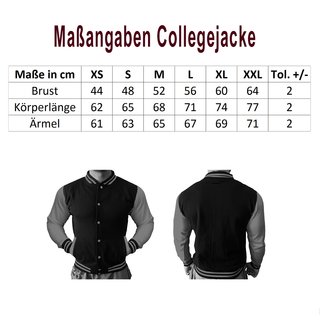 Collegejacke HAMBURG - Mein Verein 1887 Mein Leben  blau/wei XXL
