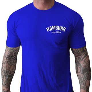 T-Shirt HAMBURG - Mein Verein 1887 Mein leben blau XL