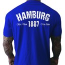T-Shirt HAMBURG - Mein Verein 1887 Mein leben blau XXL