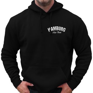 Hoodie HAMBURG - Mein Verein 1887 Mein Leben schwarz M