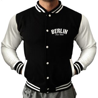 Collegejacke BERLIN - Mein Verein 1892 Mein Leben  schwarz/wei� 3XL