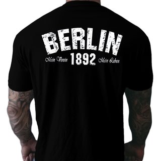 T-Shirt BERLIN - Mein Verein 1892 Mein Leben schwarz S