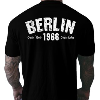T-Shirt BERLIN - Mein Verein 1966 Mein Leben  schwarz M