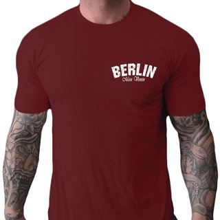 T-Shirt BERLIN - Mein Verein 1966 Mein Leben  burgundy