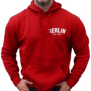 Hoodie BERLIN - Mein Verein 1966 Mein Leben  rot L