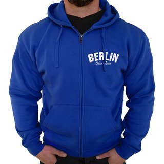 Zip-Hoodie BERLIN - Mein Verein 1892 Mein Leben  blau 3XL