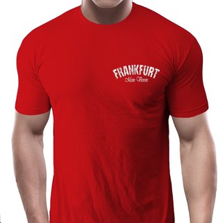 T-Shirt FRANKFURT - Mein Verein 1899 Mein Leben  rot M