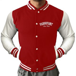 Collegejacke FRANKFURT - Mein Verein 1899 Mein Leben  rot-wei� XS