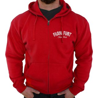 Zip-Hoodie FRANKFURT - Mein Verein 1899 Mein Leben  rot XS