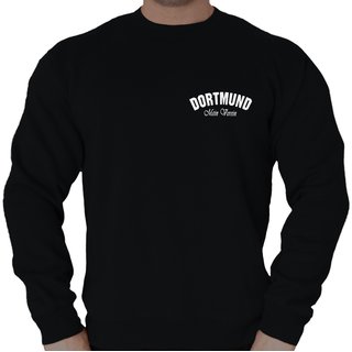 Sweatshirt DORTMUND - Mein Verein 1909 Mein Leben  schwarz-wei� 3XL