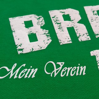 Collegejacke BREMEN - Mein Verein 1899 Mein Leben  gr�n-wei� (kelly green-white) L