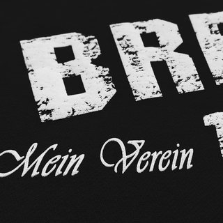Collegejacke BREMEN - Mein Verein 1899 Mein Leben  schwarz-wei� S