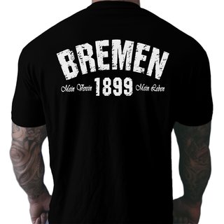 T-Shirt BREMEN - Mein Verein 1899 Mein Leben  schwarz 5XL