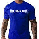 T-Shirt ALLE GEGEN HALLE  royalblau M