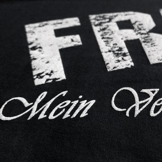 Collegejacke FREIBURG - Mein Verein 1904 Mein Leben  schwarz-wei� M