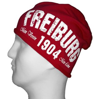 Jersey Beanie FREIBURG - Mein Verein 1904 Mein Leben  rot