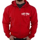 Zip-Hoodie FREIBURG - Mein Verein 1904 Mein Leben  rot