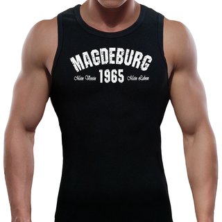 Tank Top MAGDEBURG - Mein Verein 1965 Mein Leben  schwarz M