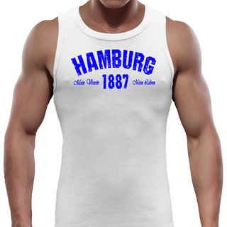 Tank Top HAMBURG - Mein Verein 1887 Mein Leben  wei� M