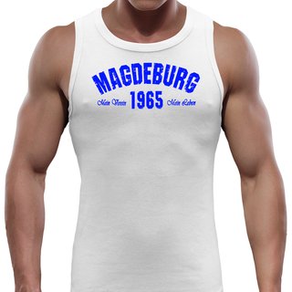 Tank Top MAGDEBURG - Mein Verein 1965 Mein Leben  wei� XXL