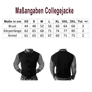 Collegejacke BRAUNSCHWEIG - Mein Verein 1895 Mein Leben  schwarz-wei� XS