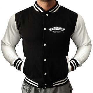 Collegejacke BRAUNSCHWEIG - Mein Verein 1895 Mein Leben  schwarz-wei� 3XL
